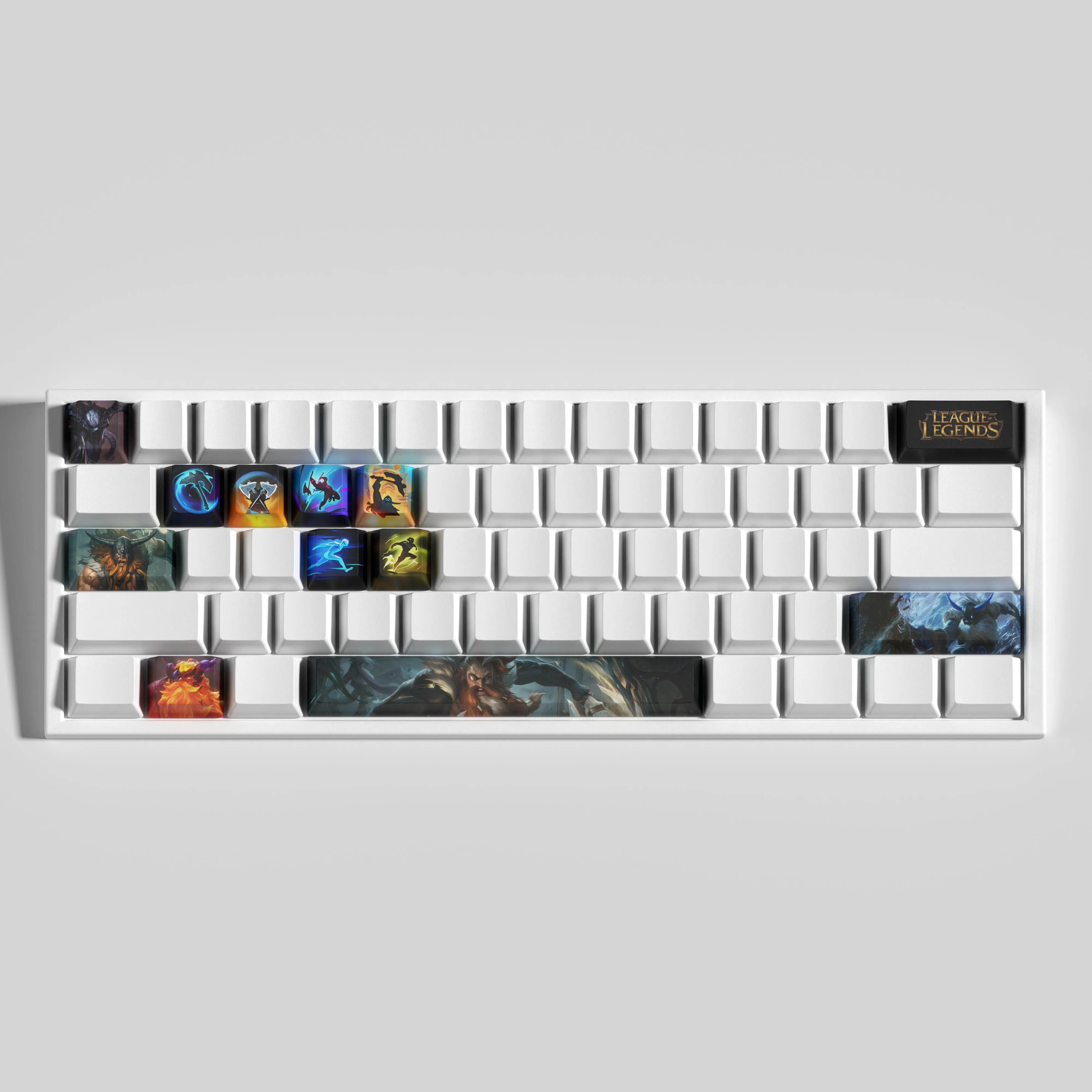 special edition League of Legends Olaf keycaps