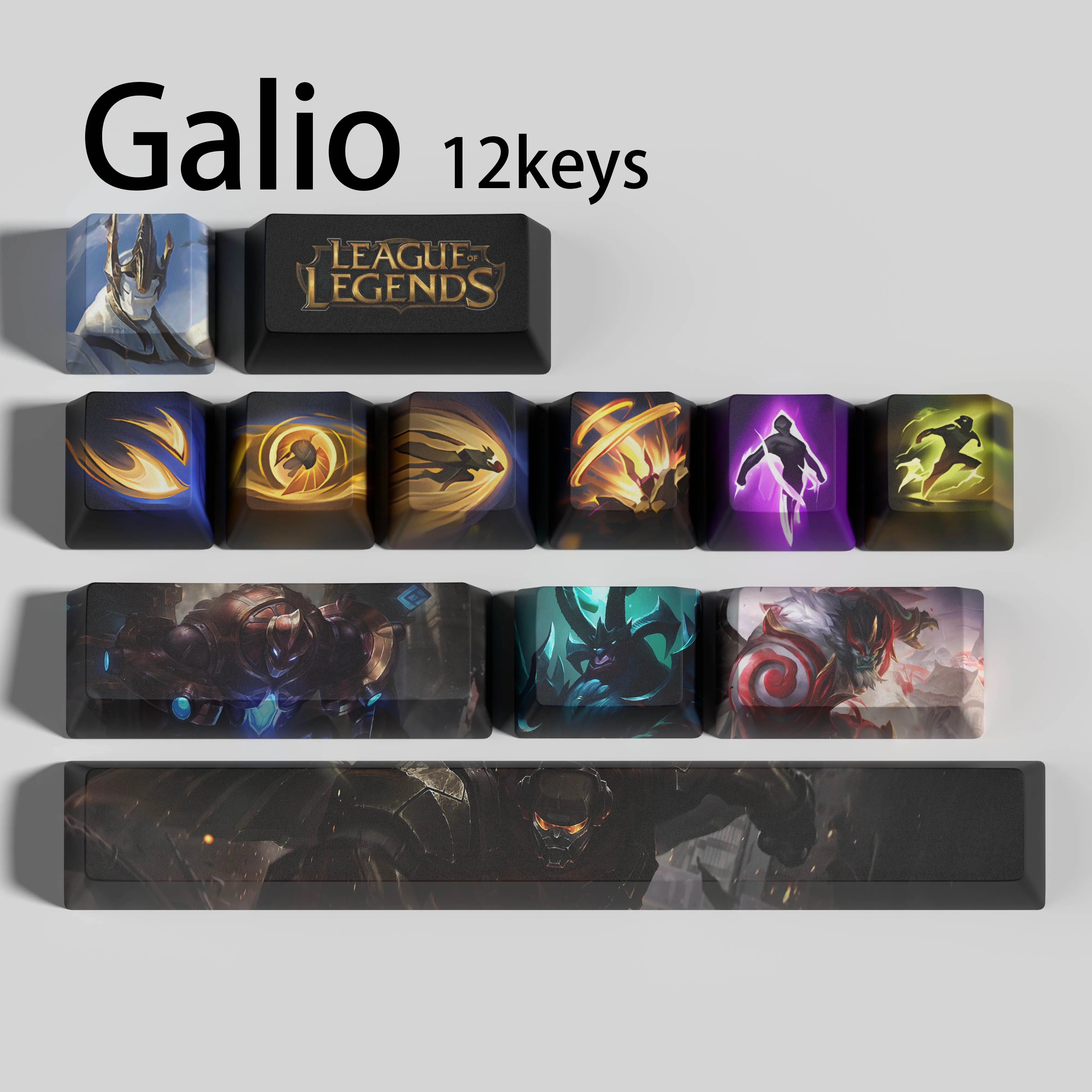 special edition League of Legends Galio keycaps