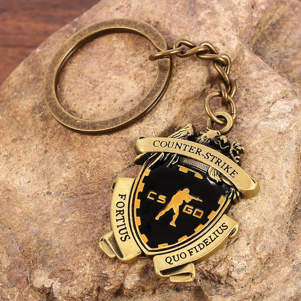 Counter Strike Metal Pendant Keychain