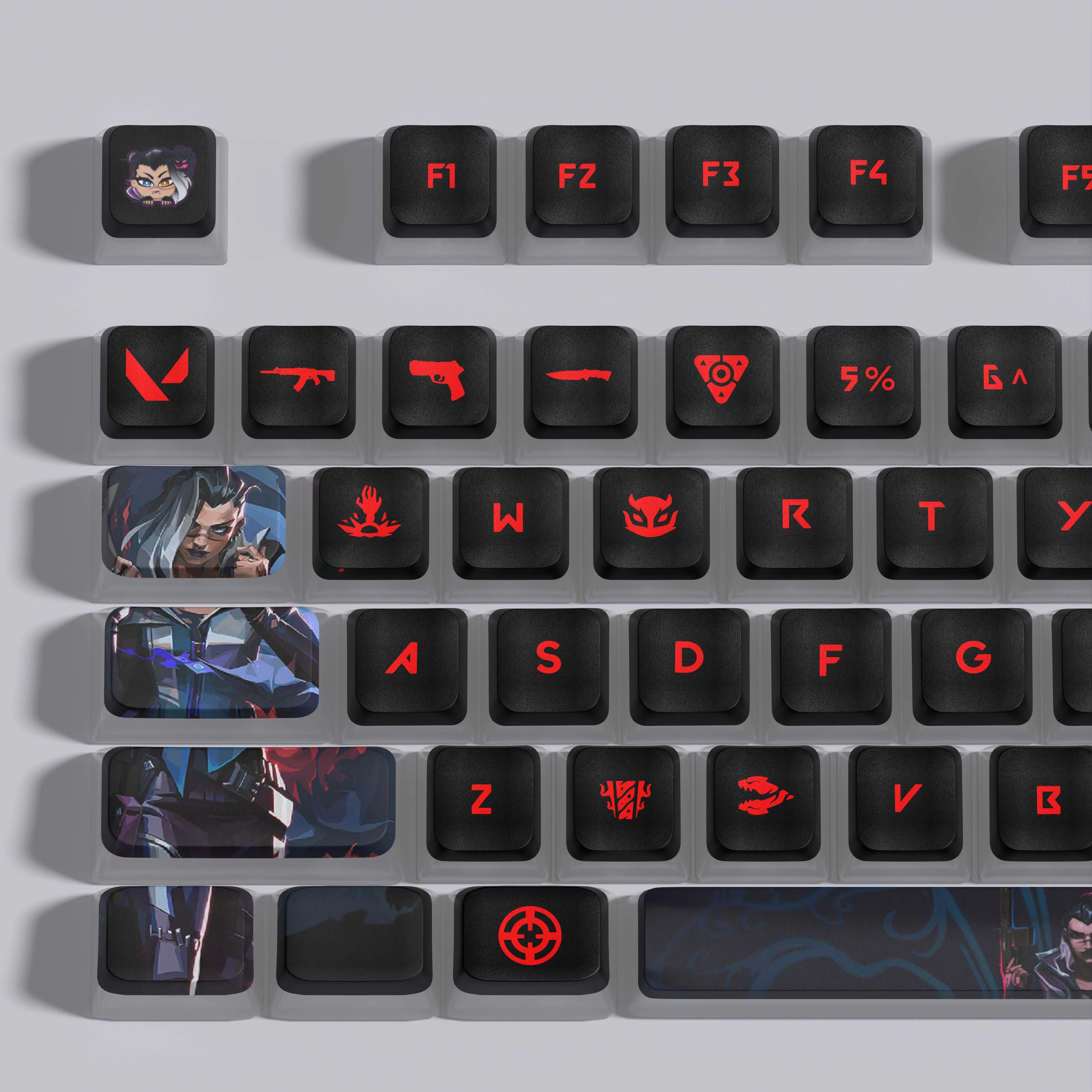 VALORANT Fade keycaps full set 119 keys ASA Profile