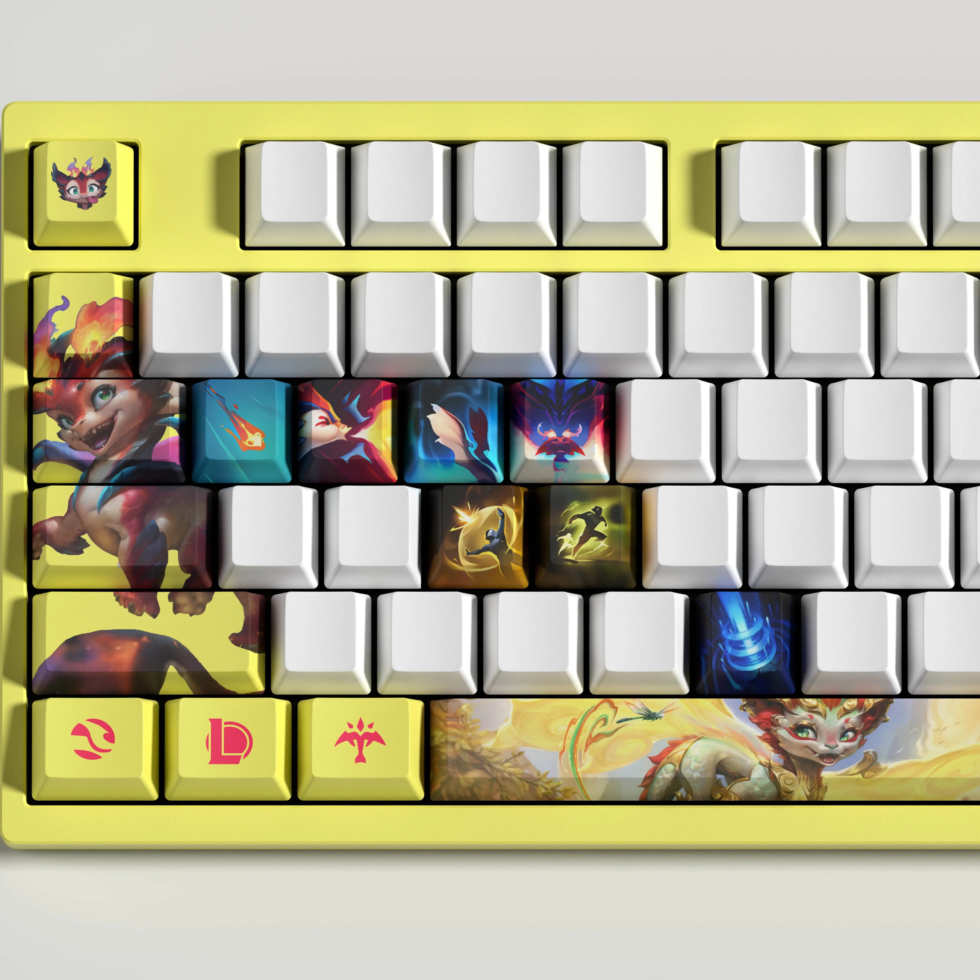 Special Edition League of Legends Smolder Keycaps – 30 Custom Keys