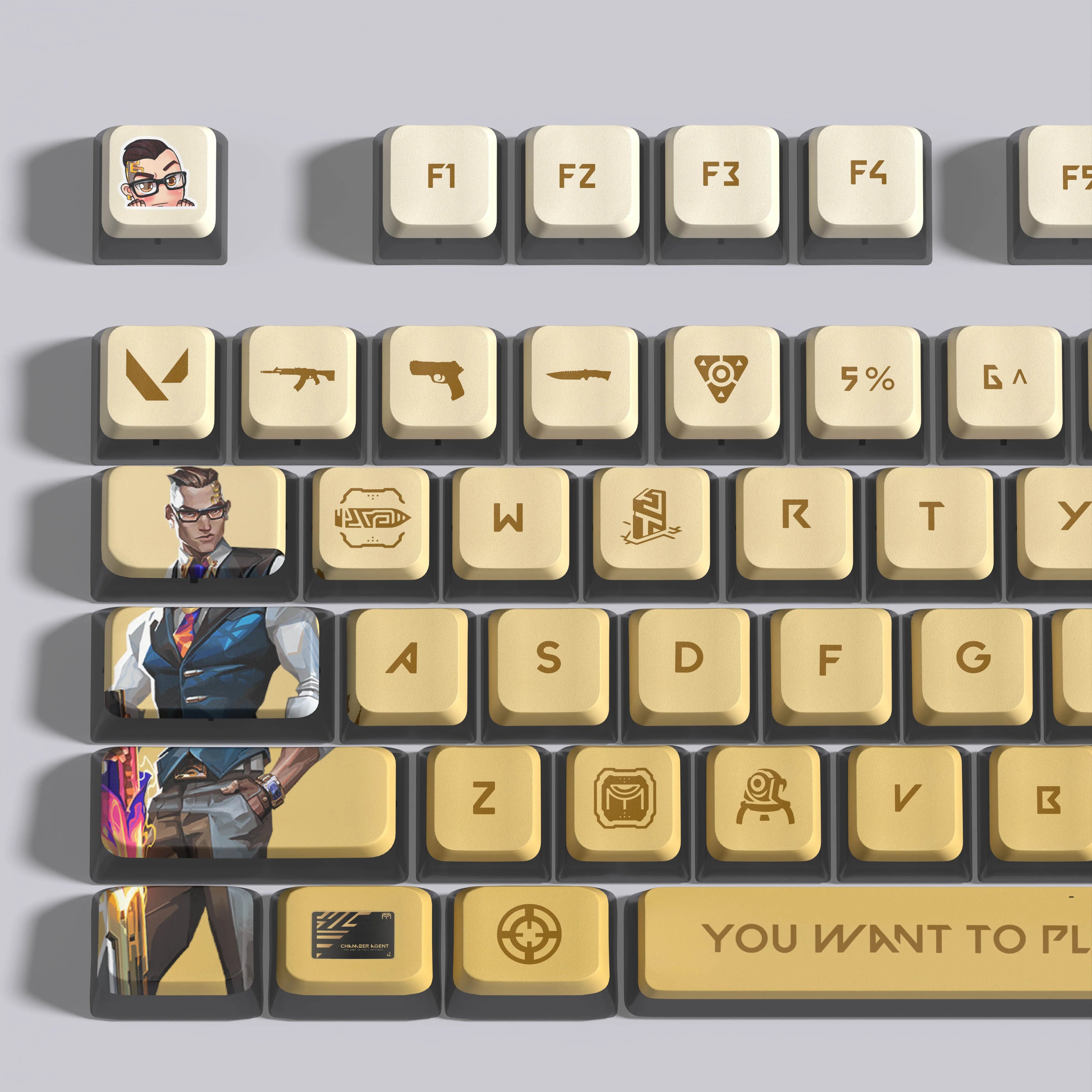 VALORANT Chamber keycaps full set 119 keys ASA Profile