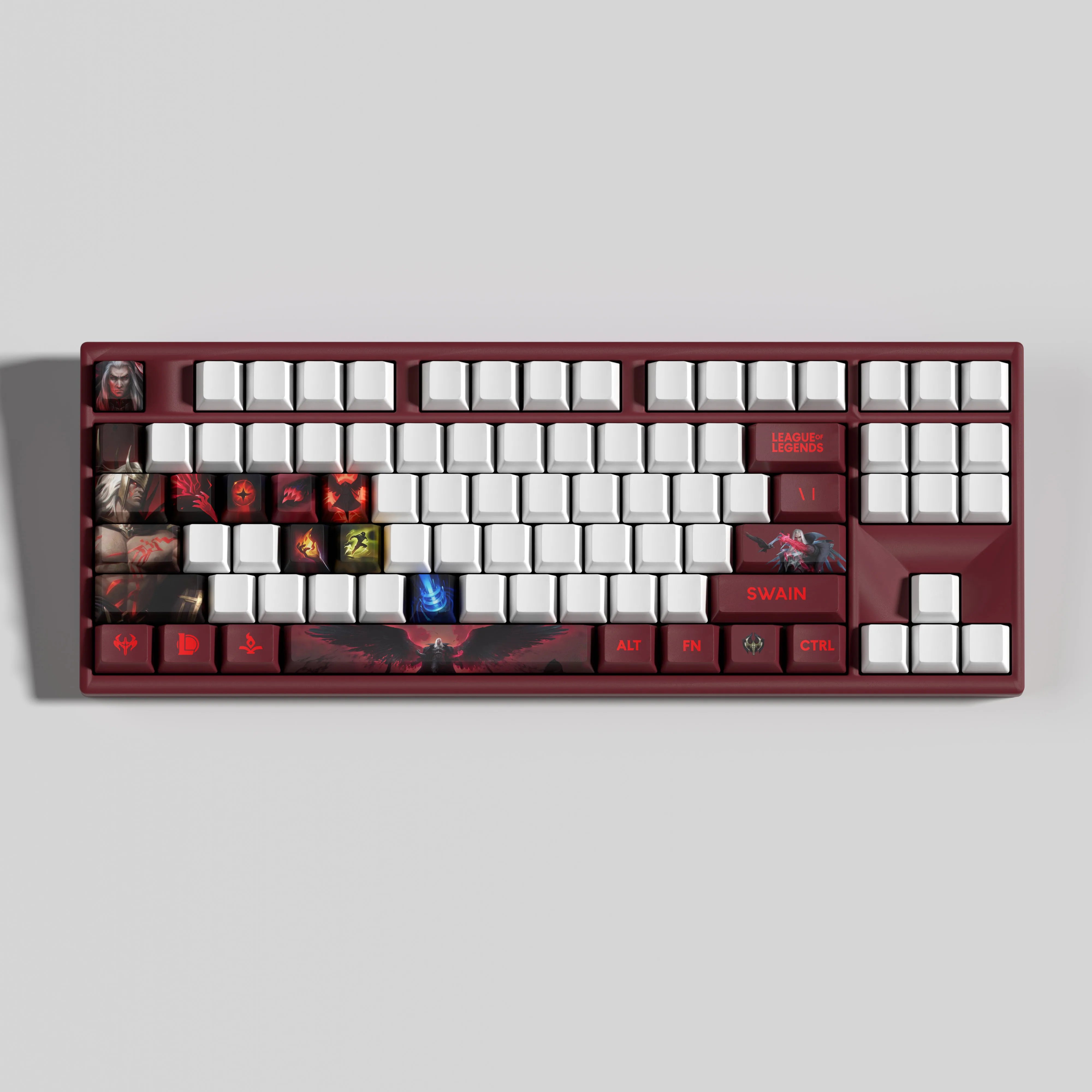 Special Edition League of Legends Swain Keycaps – 30 Custom Keys