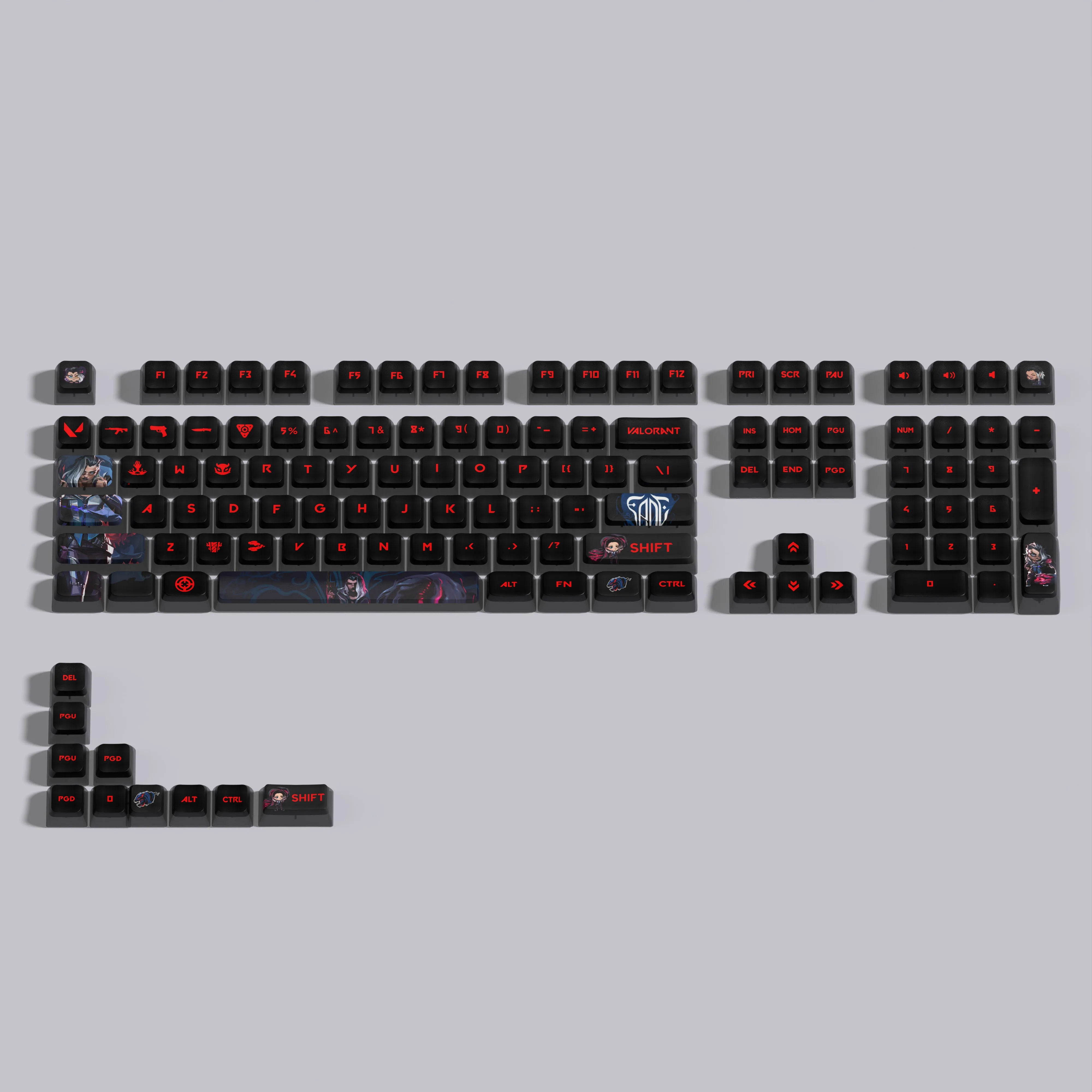 VALORANT Fade keycaps full set 119 keys ASA Profile