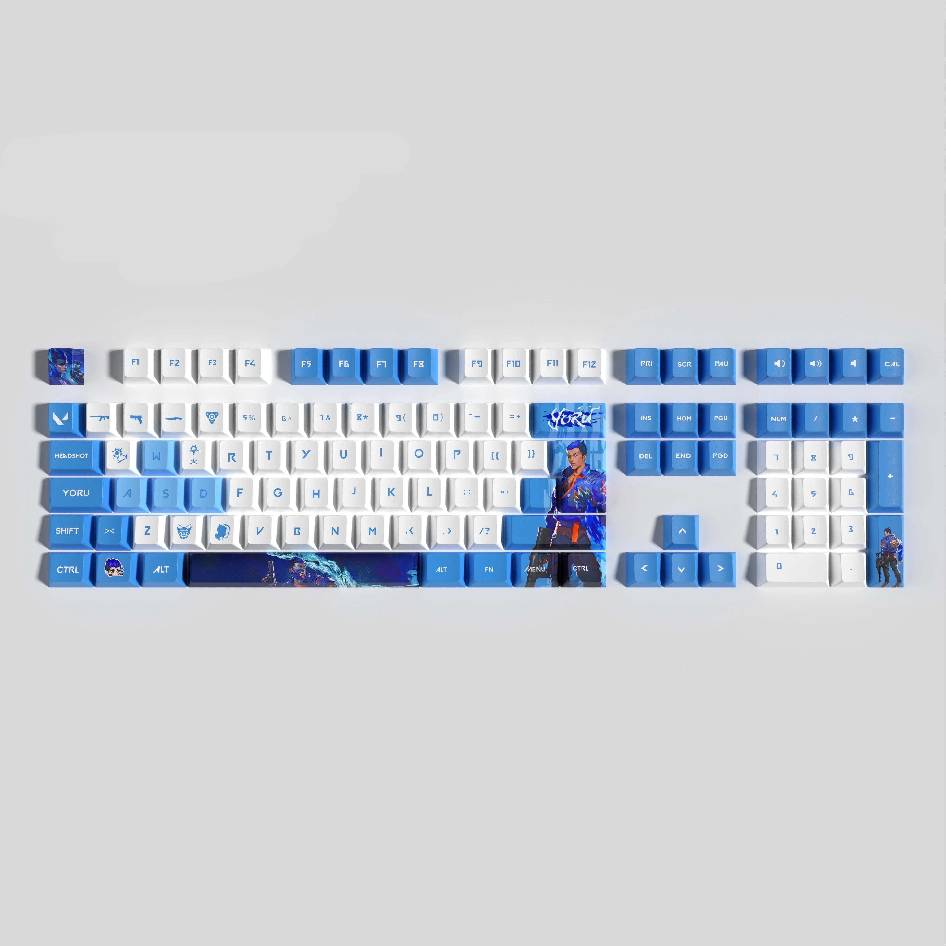 ROYU VALORANT YORU KEYCAPS FULL SET TRANSPARENT