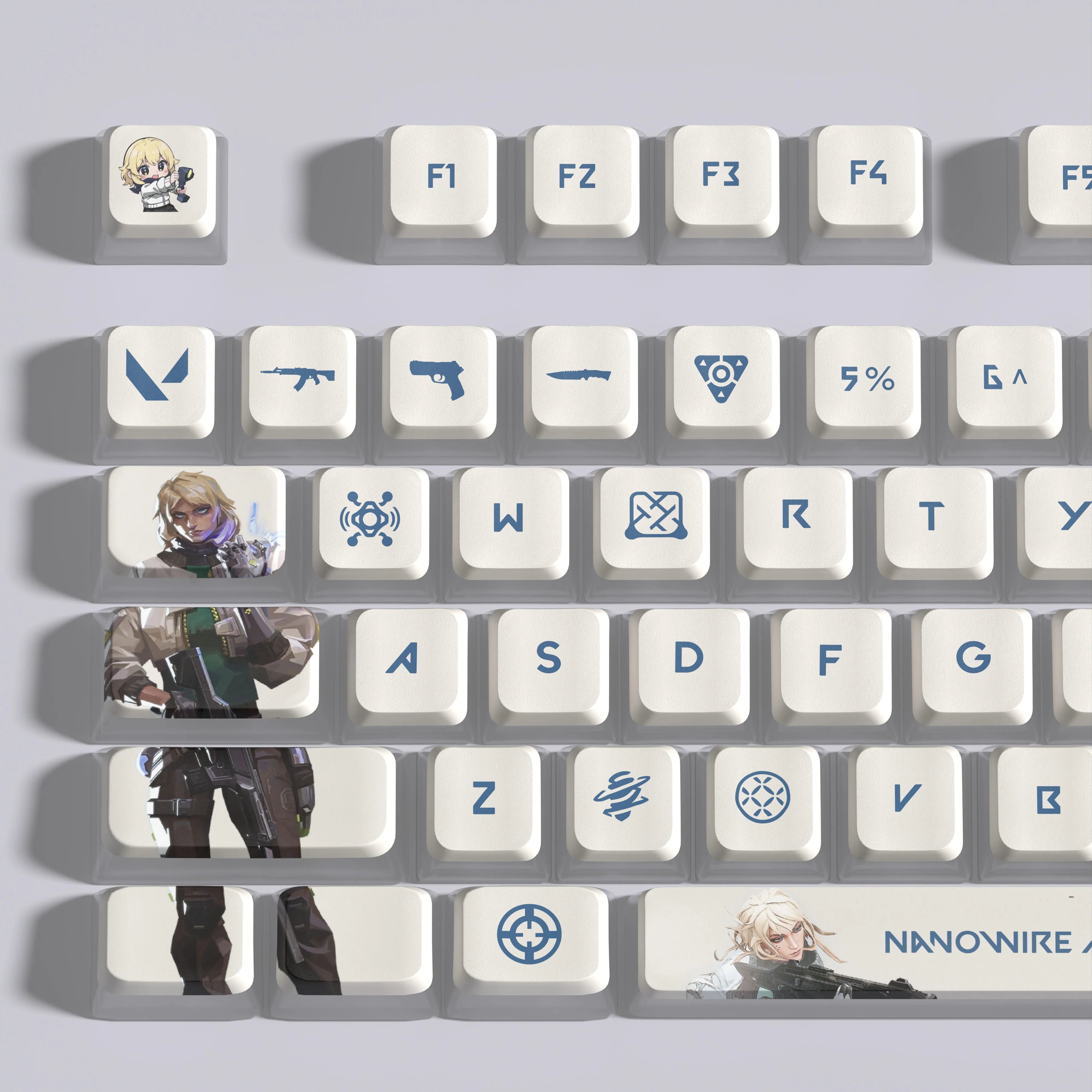 VALORANT Deadlock  keycaps full set 119 keys ASA Profile