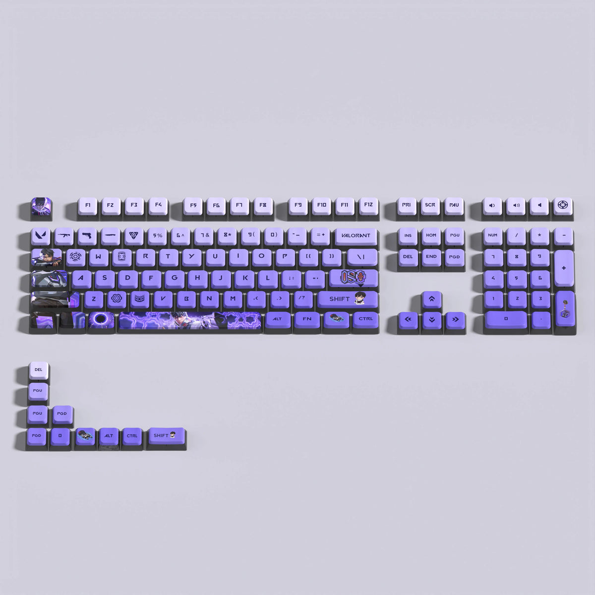 VALORANT ISO keycaps full set 119 keys ASA Profile – Zxsetup