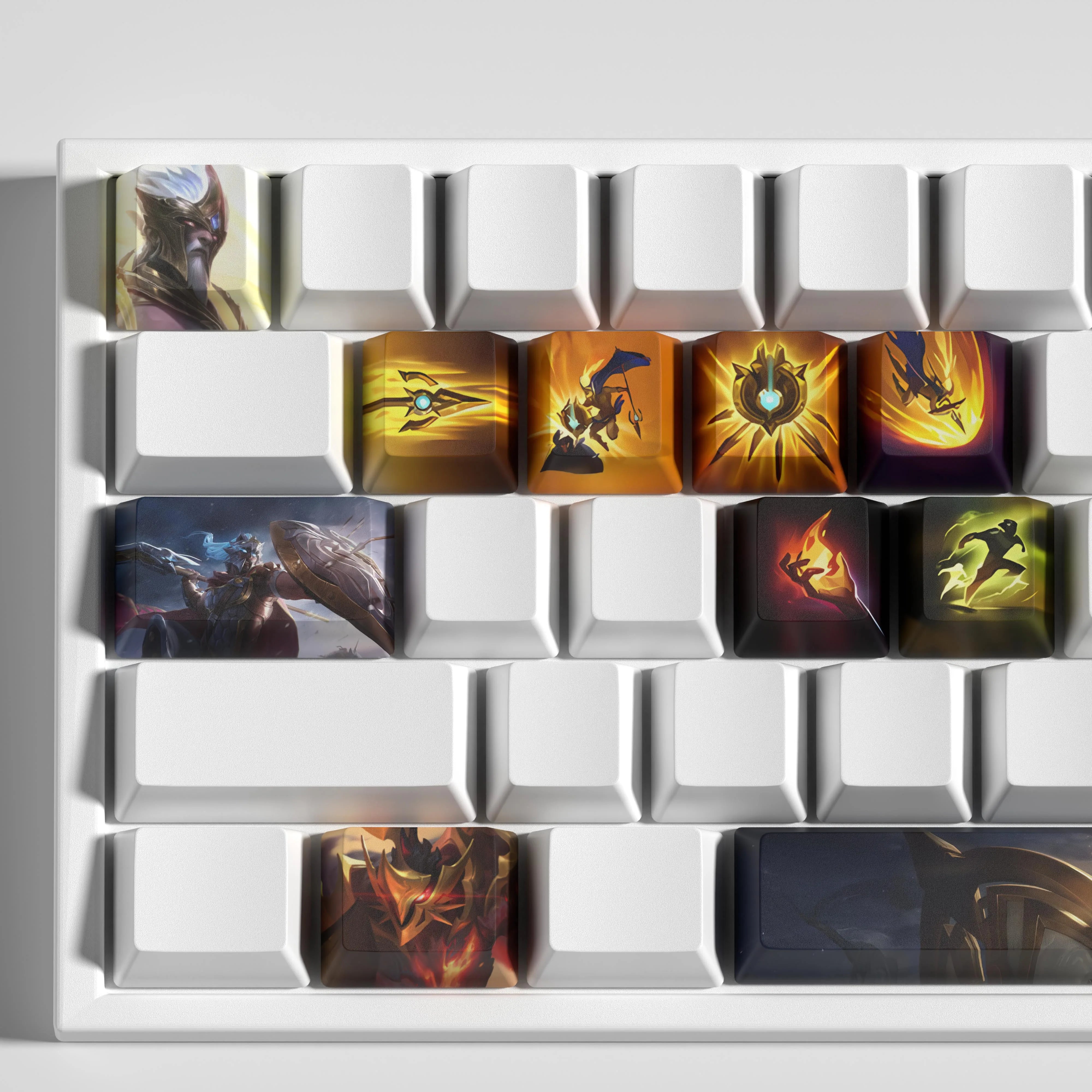 special edition League of Legends Pantheon keycaps