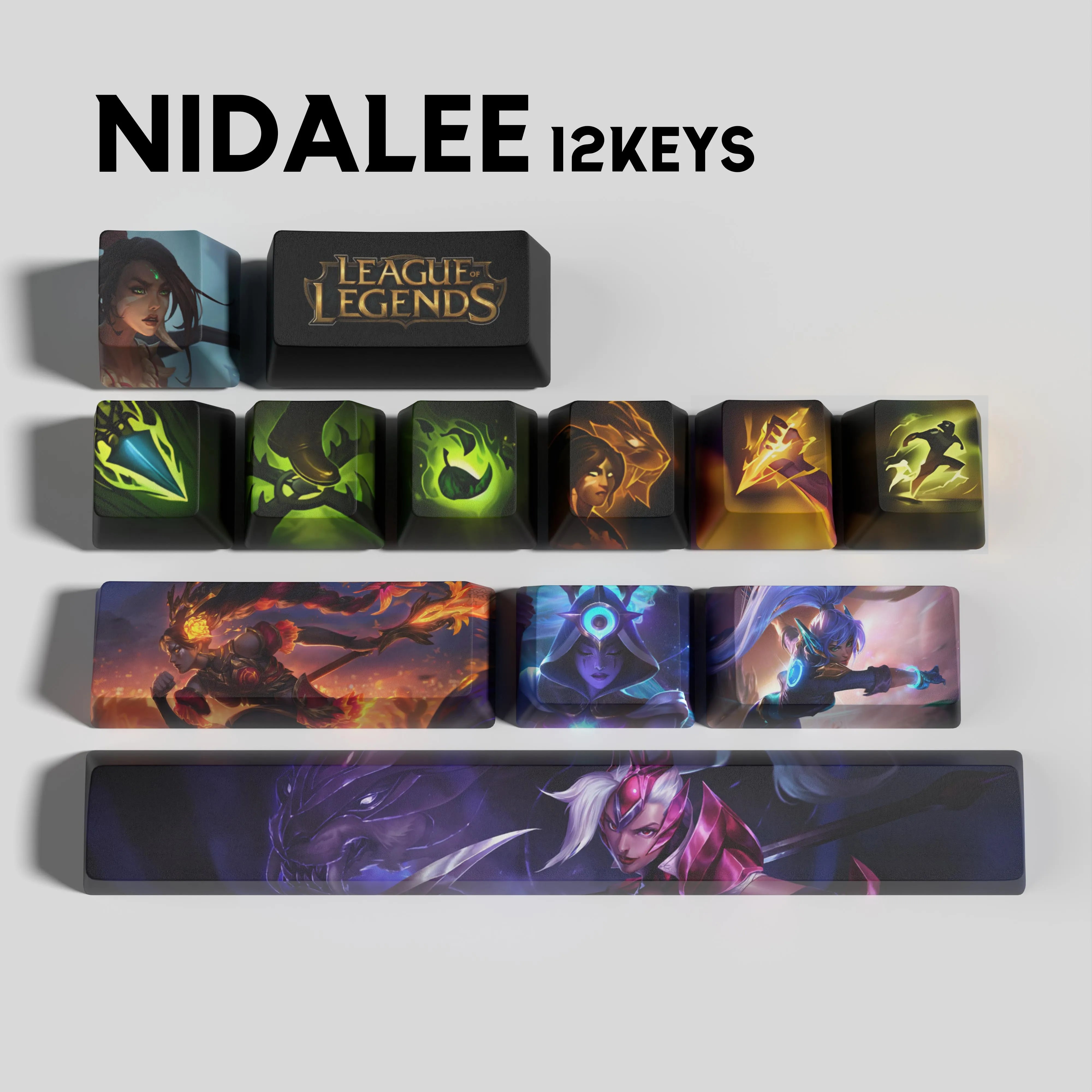 SPECIAL EDITION LEAGUE OF LEGENDS KEYCAPS NIDALEE