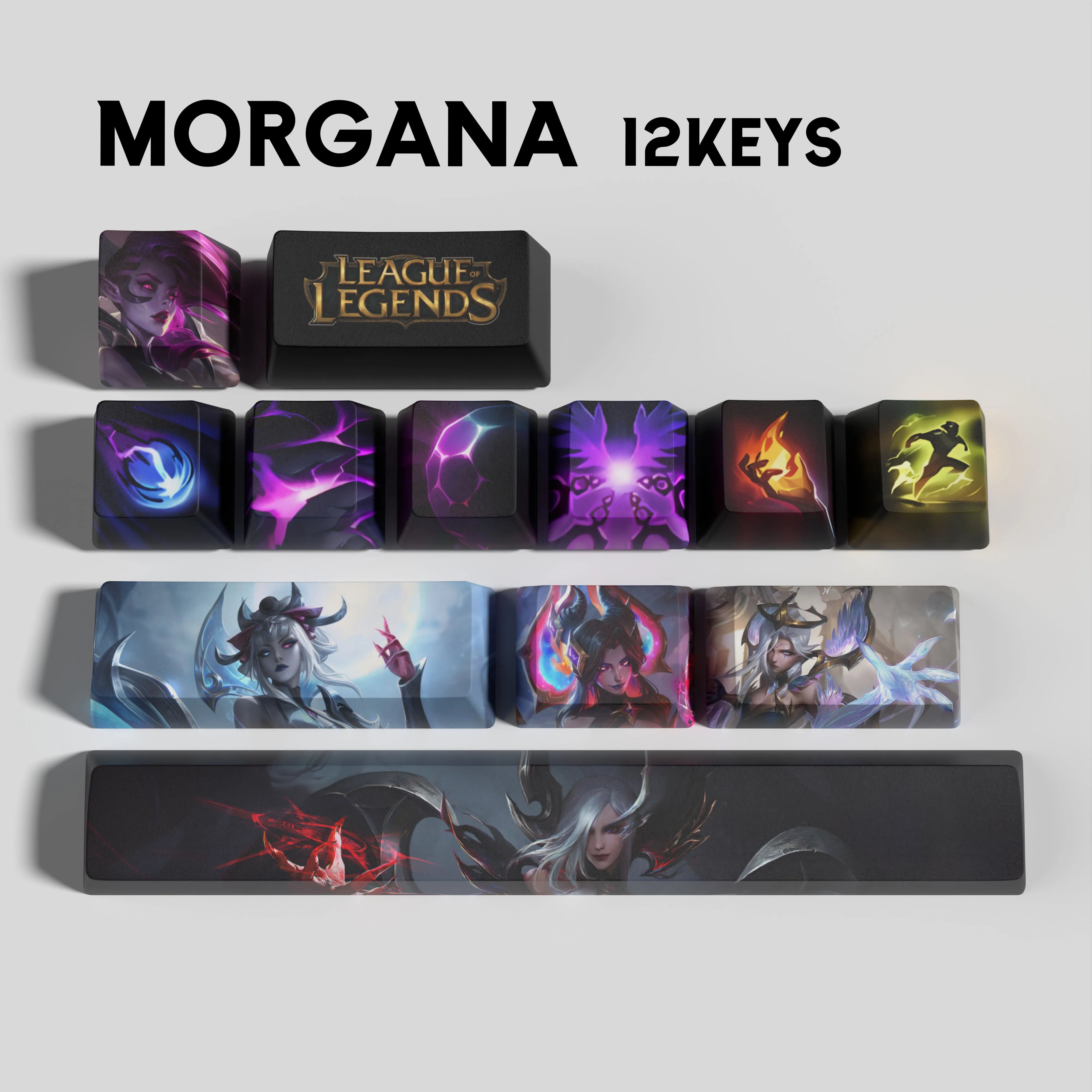 SPECIAL EDITION LEAGUE OF LEGENDS KEYCAPS MORGANA