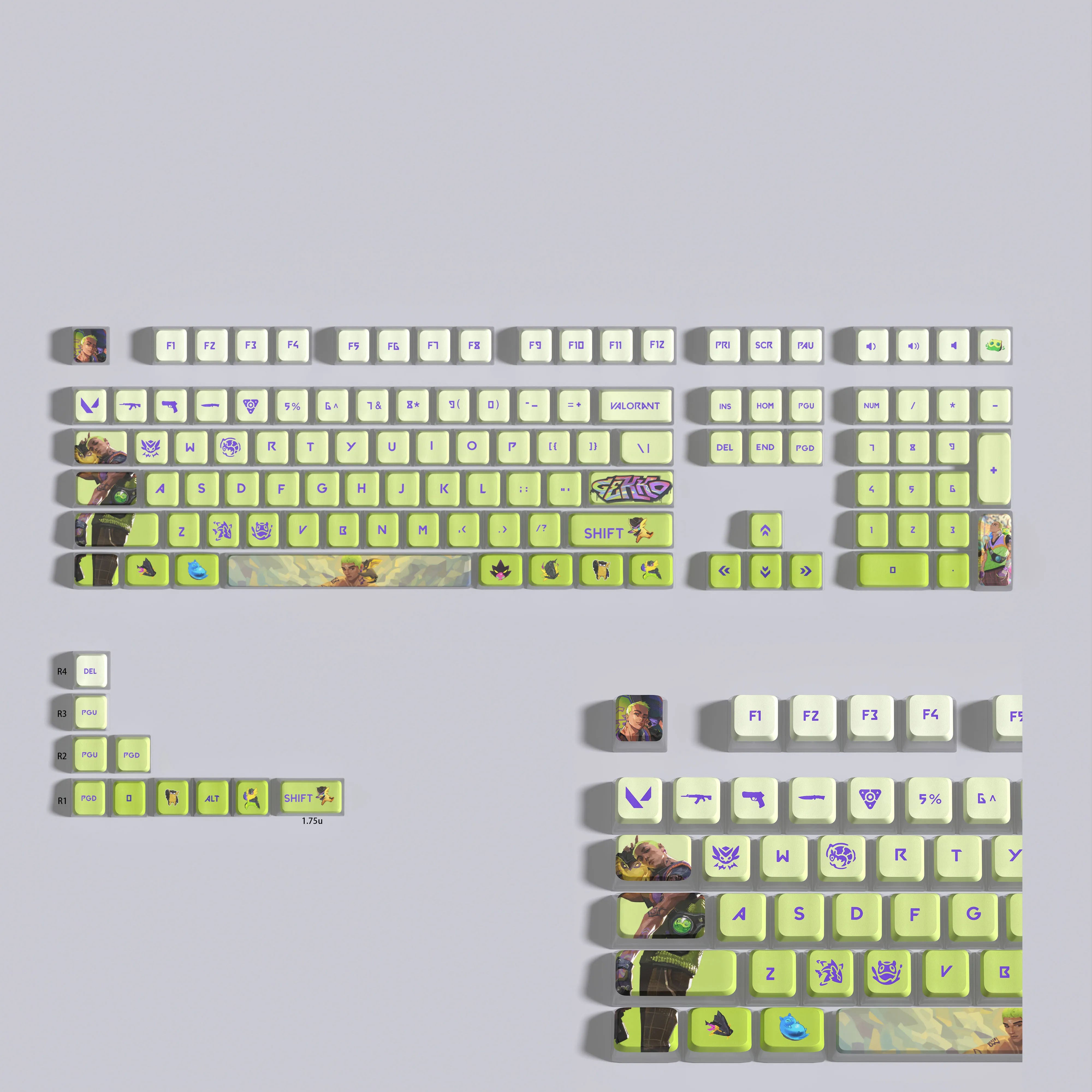 VALORANT Gekko keycaps full set 119 keys ASA Profile