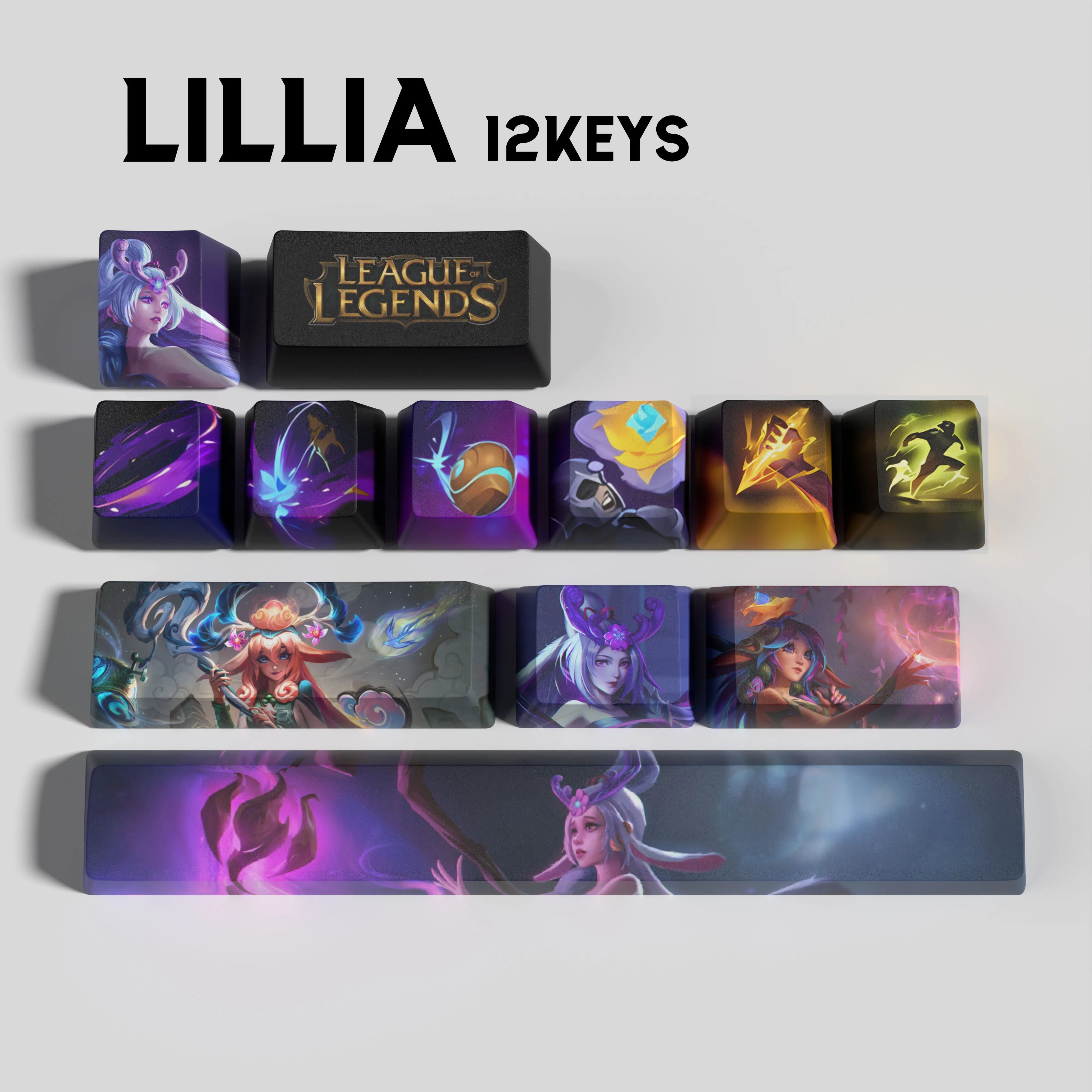 SPECIAL EDITION LEAGUE OF LEGENDS KEYCAPS LILLIA