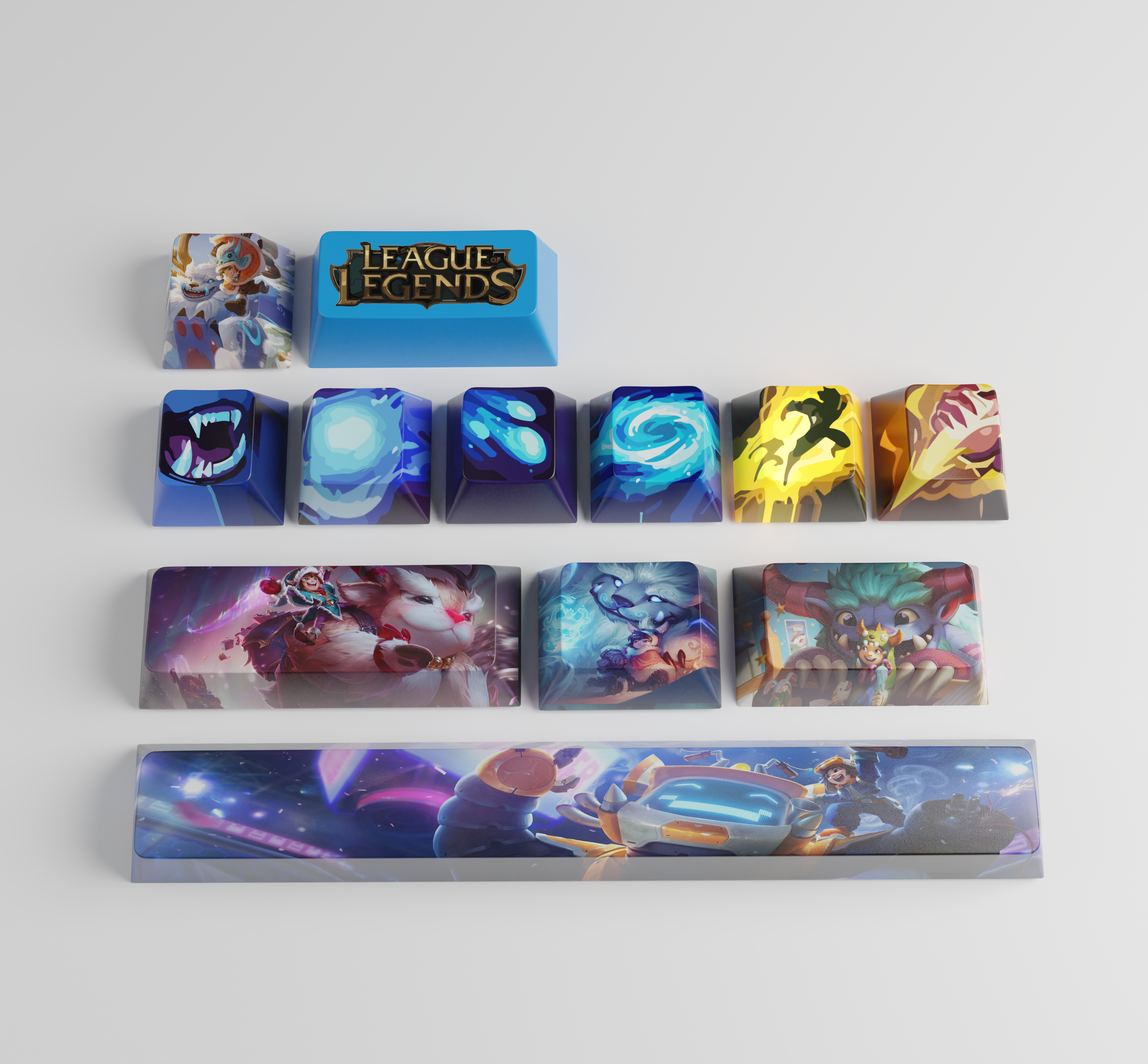 special edition League of Legends NUNU & WILLUMP  keycaps