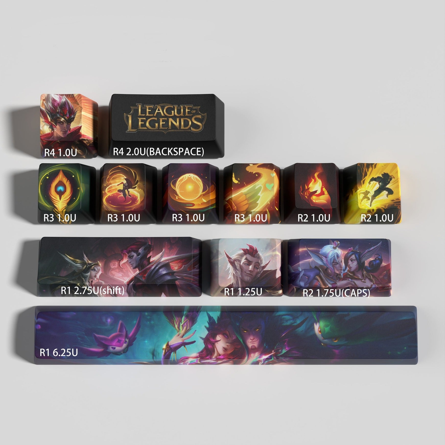 special edition League of Legends rakan keycaps