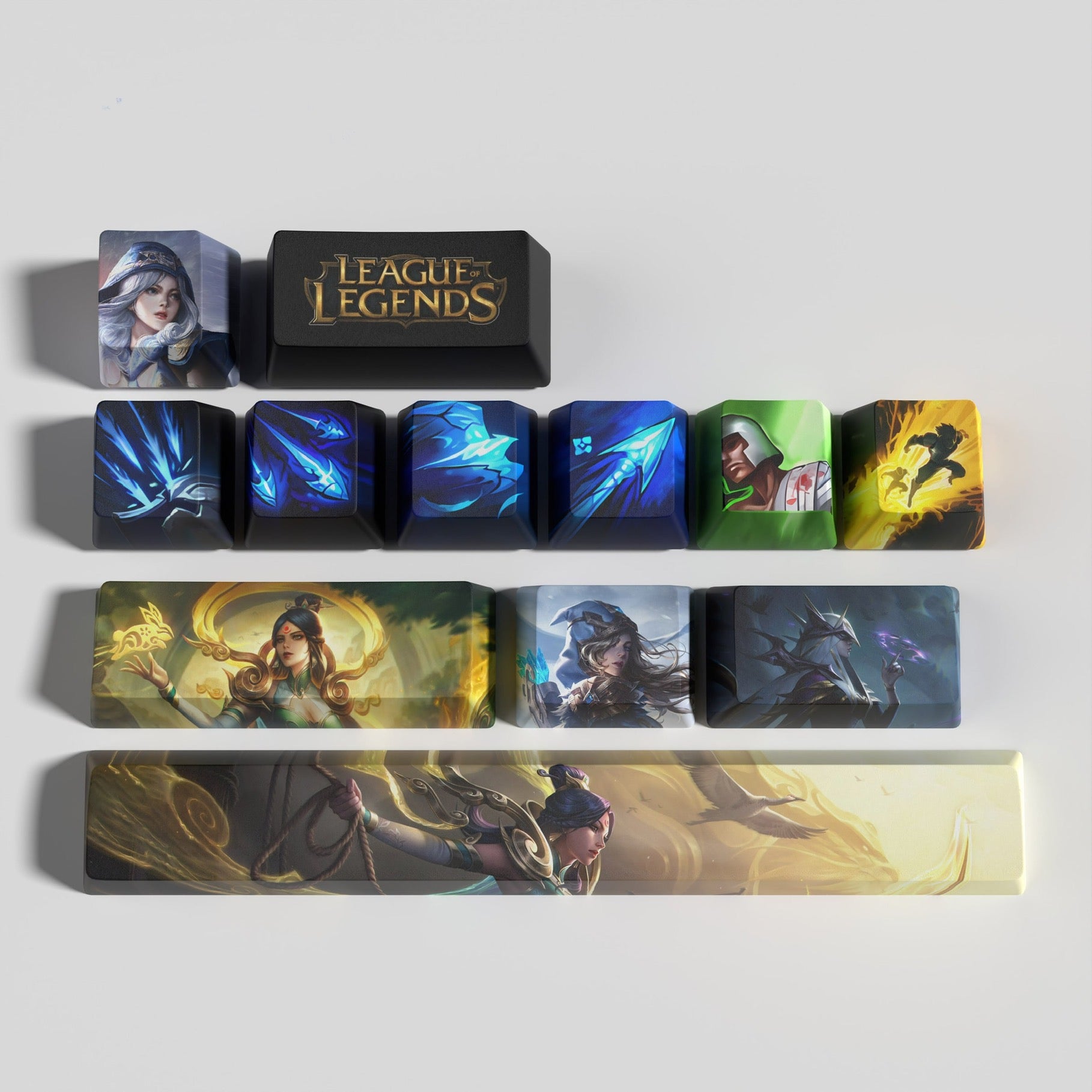 League of Legends Ashe keycaps 12keys