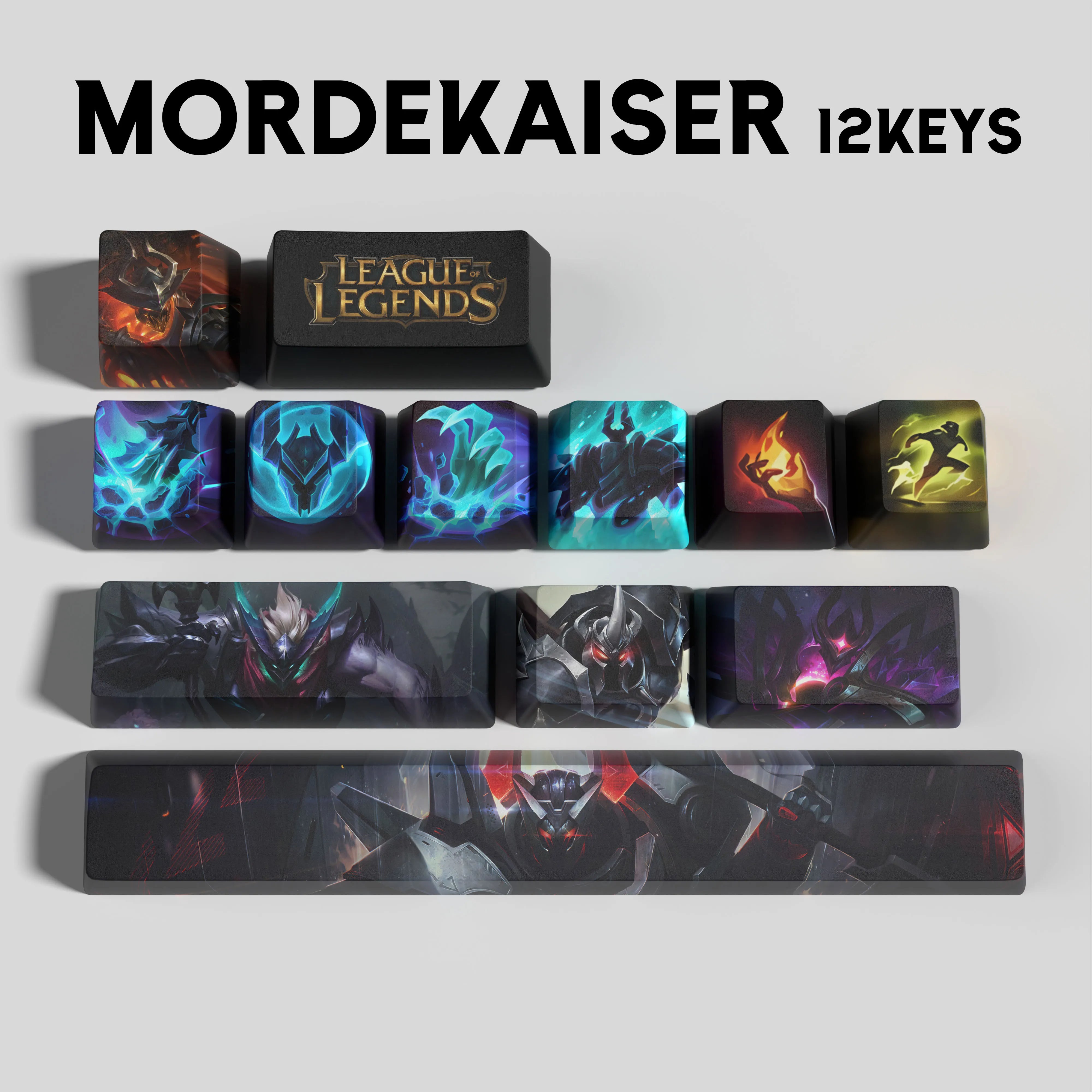 League of Legends MORDEKAISER keycaps 12keys