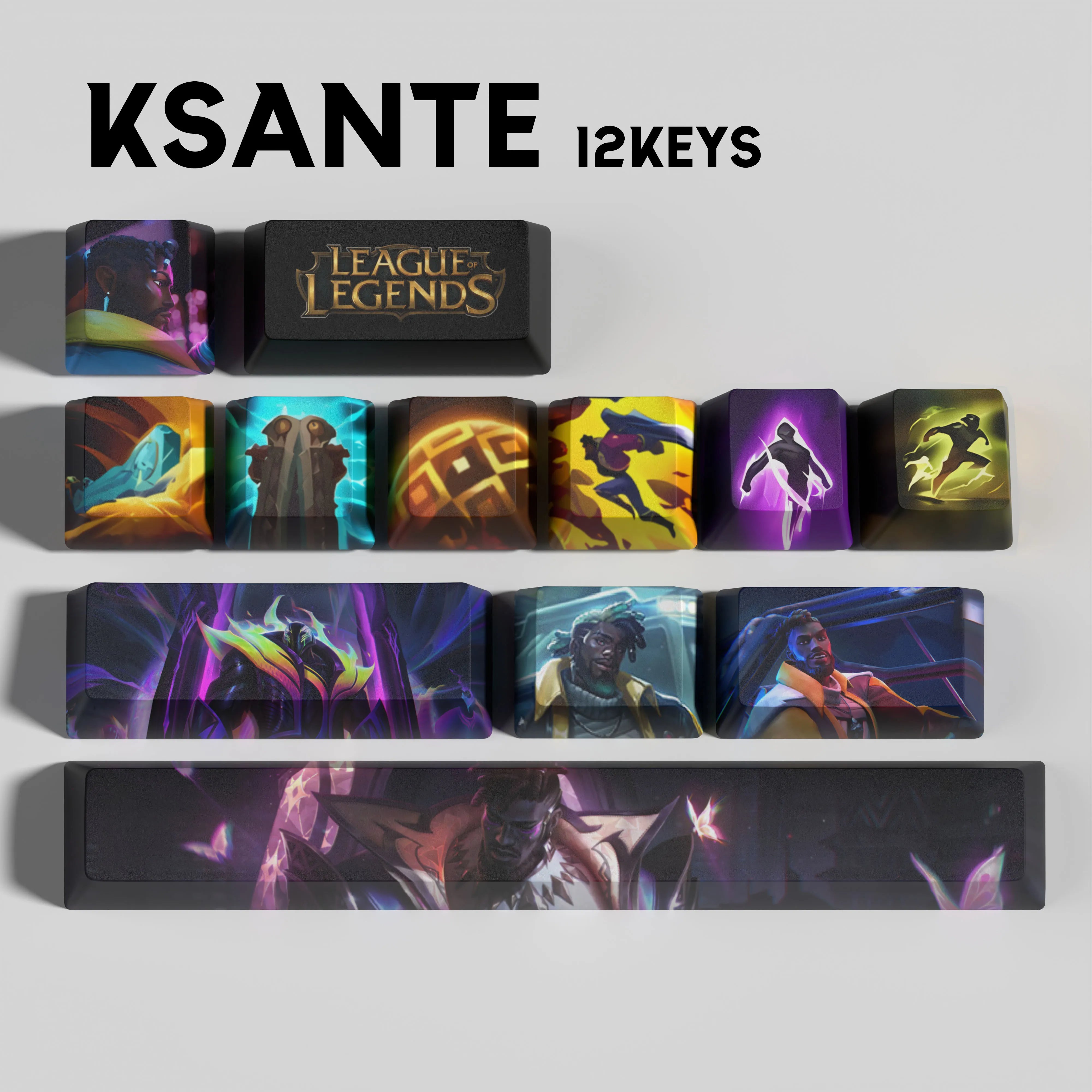 SPECIAL EDITION LEAGUE OF LEGENDS KSante KEYCAPS