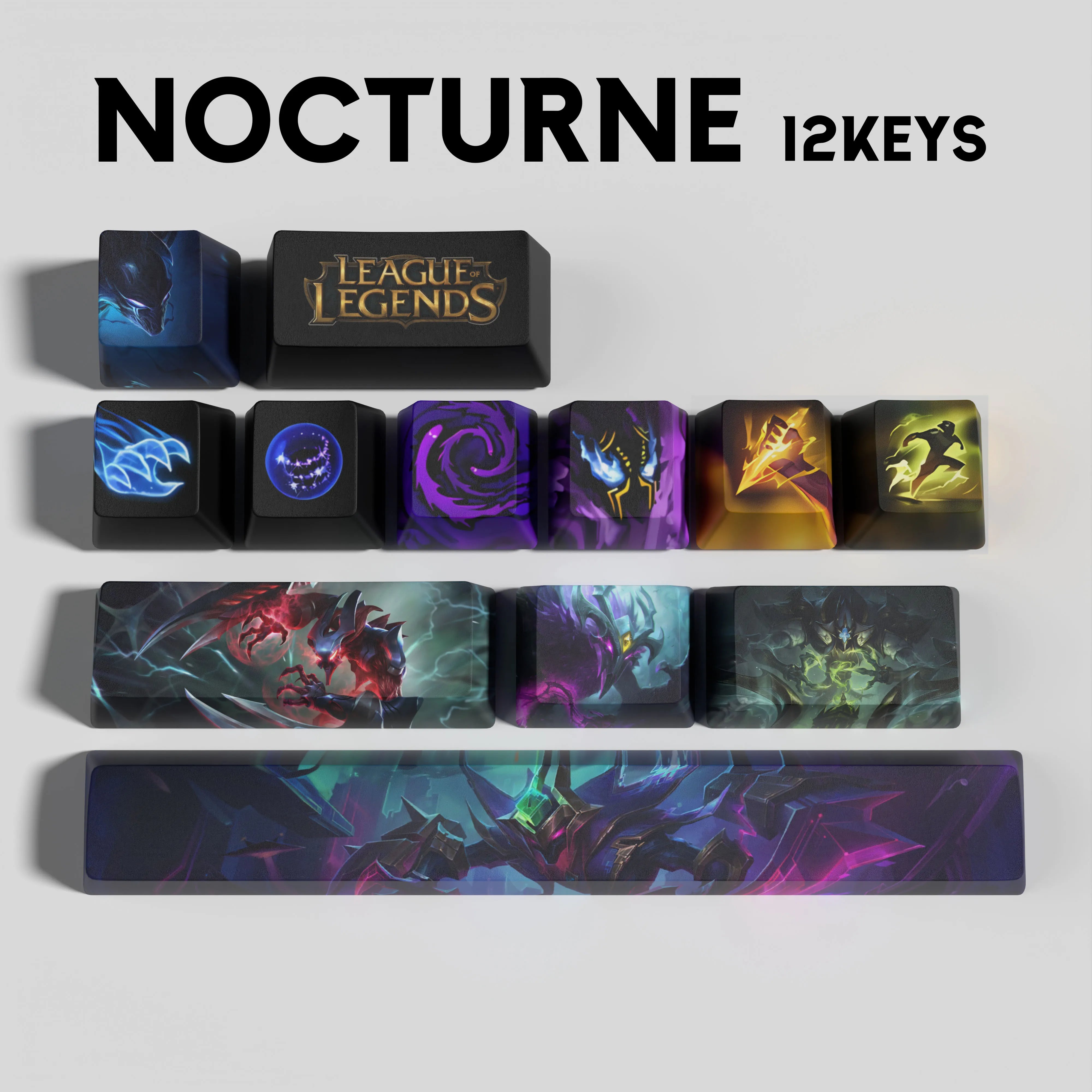 special edition  League of Legends Nocturne keycaps