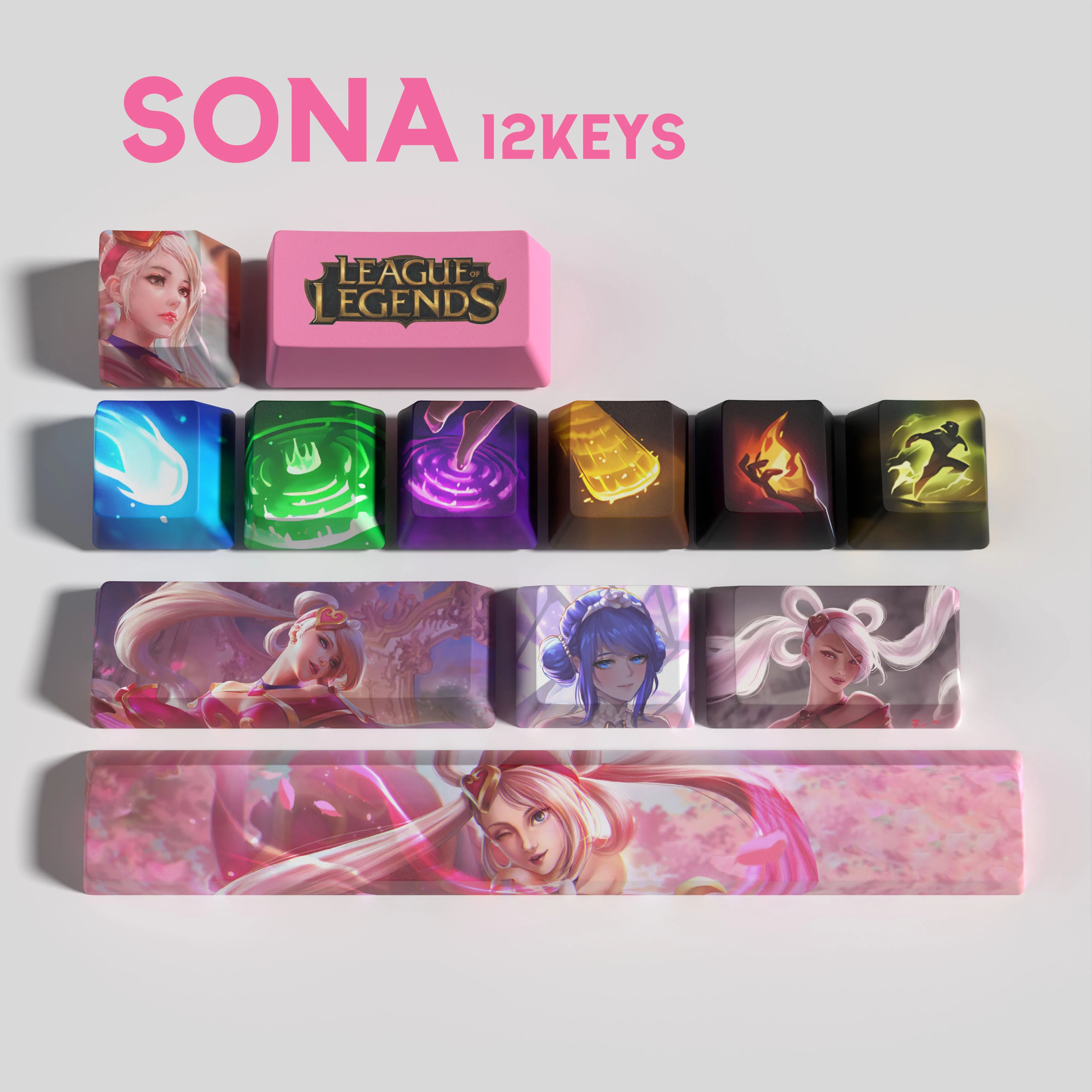 special edition League of Legends sona keycaps