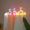 LED Neon Light Sign Clothes Stand USB Powered Hanger - Zxsetup