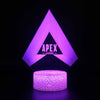 APEX series led remote control colorful touch 3D night light - Zxsetup