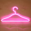 LED Neon Light Sign Clothes Stand USB Powered Hanger - Zxsetup