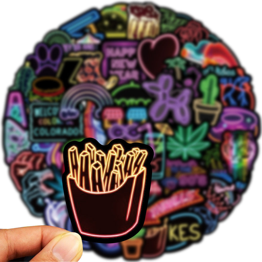 50 New Neon Stickers - Zxsetup