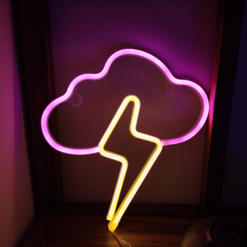 Led Cloud Lightning Neon Light Creative Wall Hanging - Zxsetup