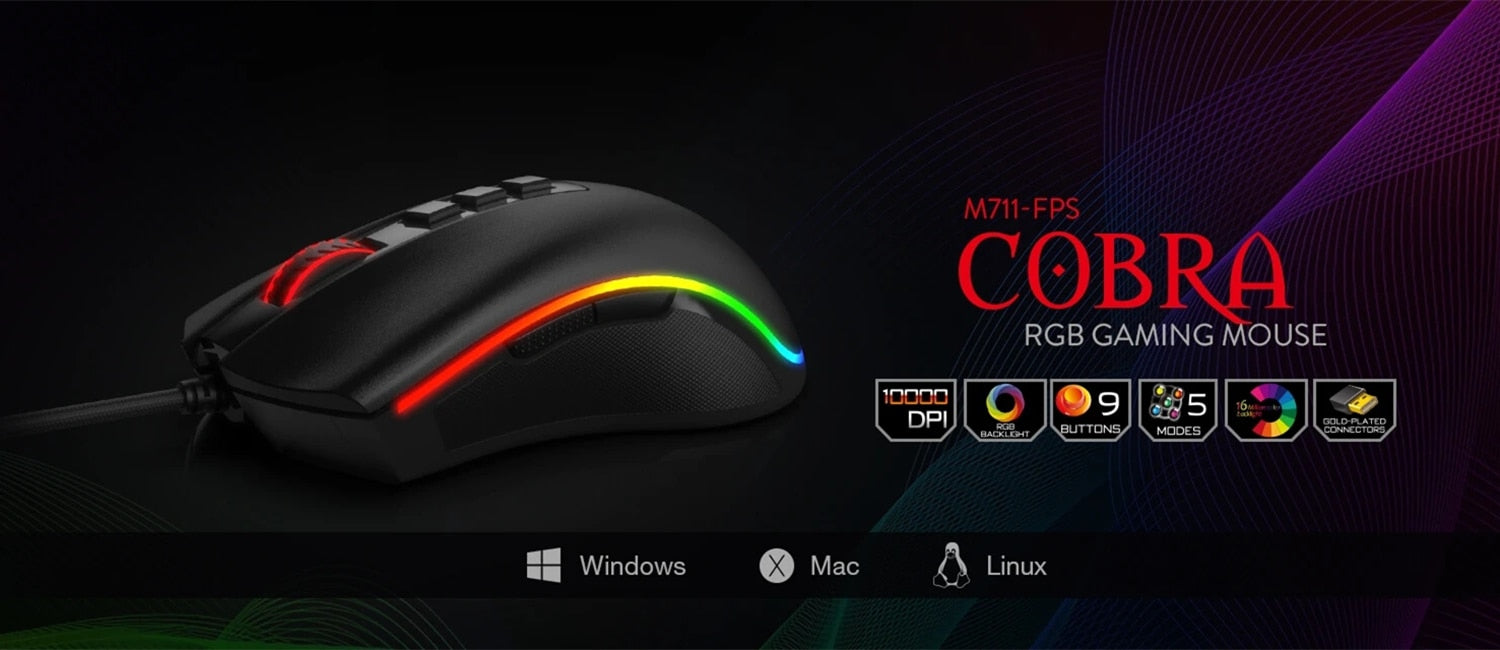 Redragon M711 Cobra Gaming Mouse - Zxsetup