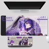 Genshin Impact Theme RAIDEN SHOGUN  Pbt Material Keycaps 108 Keys - Zxsetup