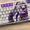 Genshin Impact Theme RAIDEN SHOGUN  Pbt Material Keycaps 108 Keys - Zxsetup