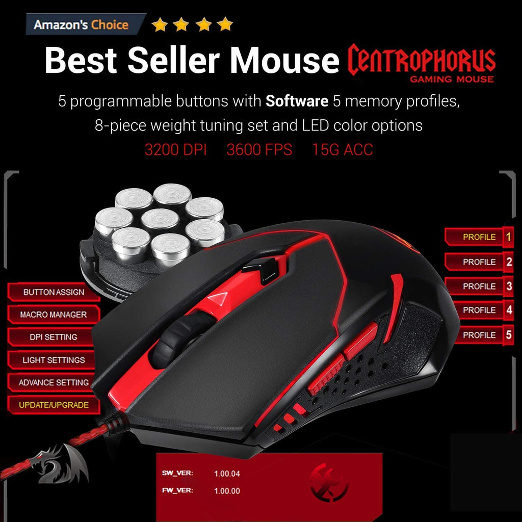 Redragon S101 Gaming Keyboard and Mouse - Zxsetup