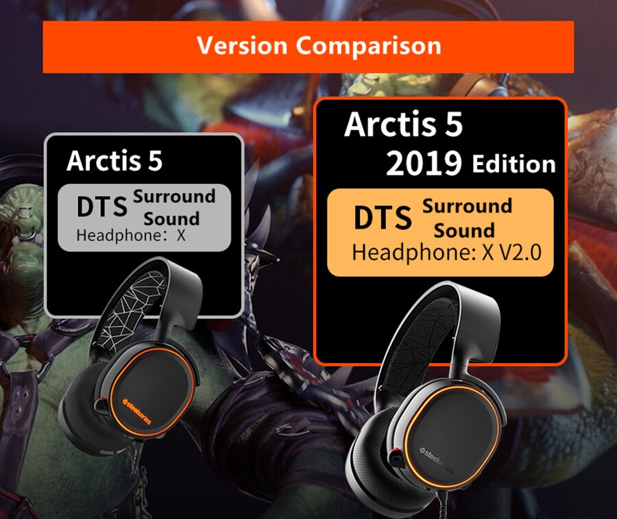 SteelSeries Arctis 5 DTSXV2.0 RGB Headphones