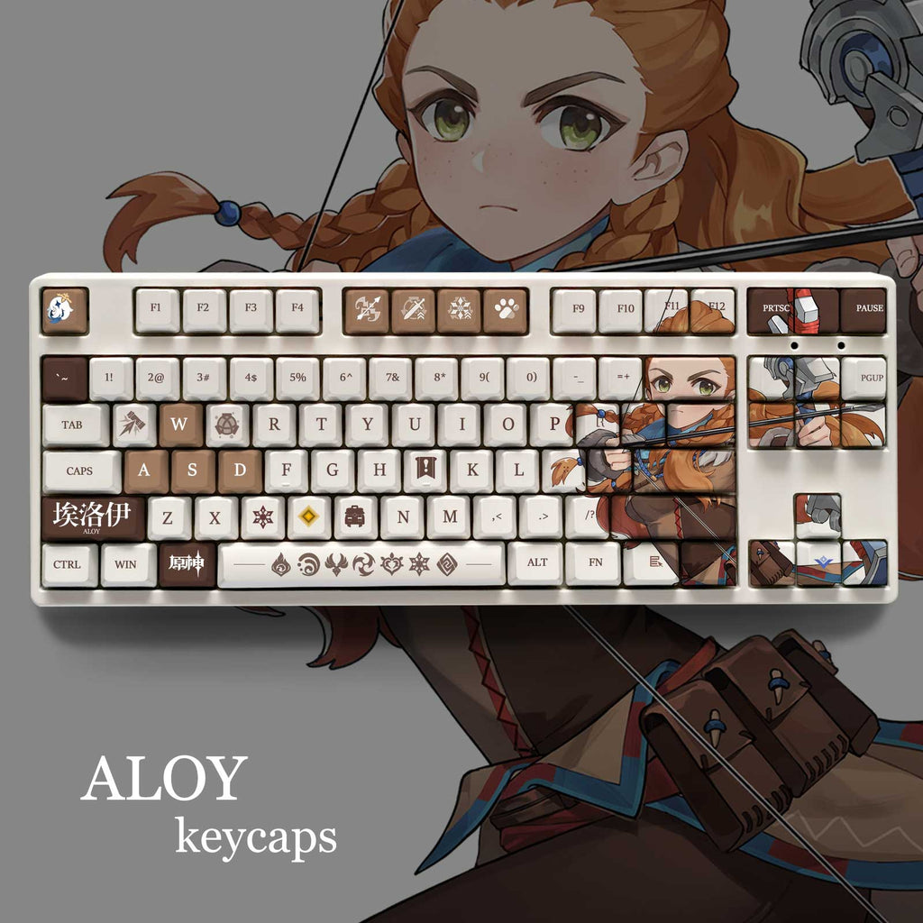 Genshin Impact ALOY Pbt Keycaps 108 Keys - Zxsetup