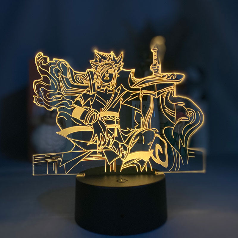 League of Legends the Exile Riven 3d Night Light