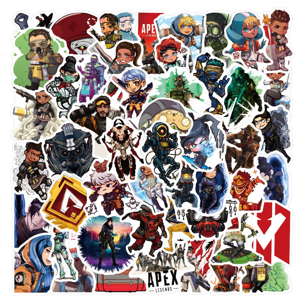 10/30/50pcs Game Apex Legends Stickers - Zxsetup