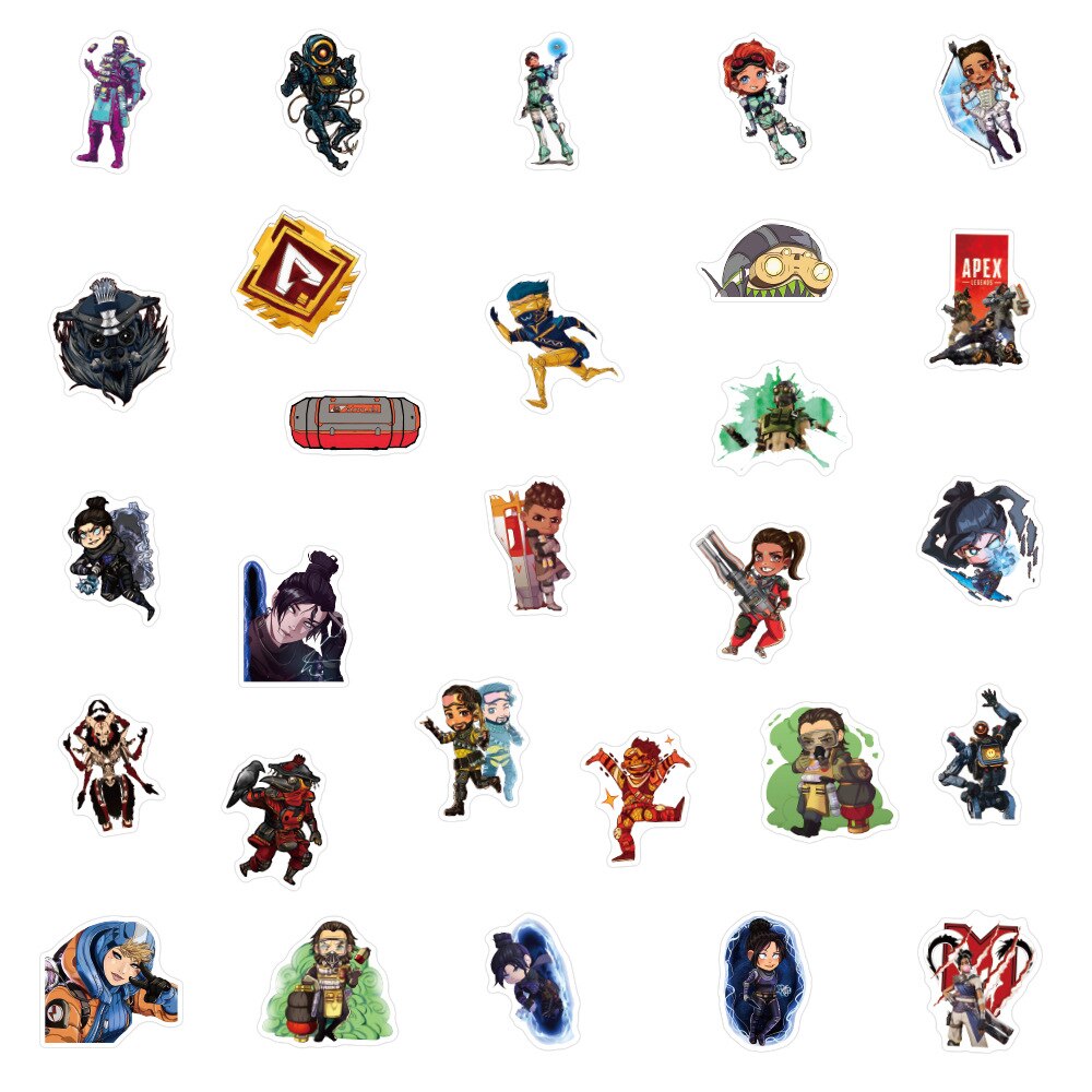 10/30/50pcs Game Apex Legends Stickers - Zxsetup