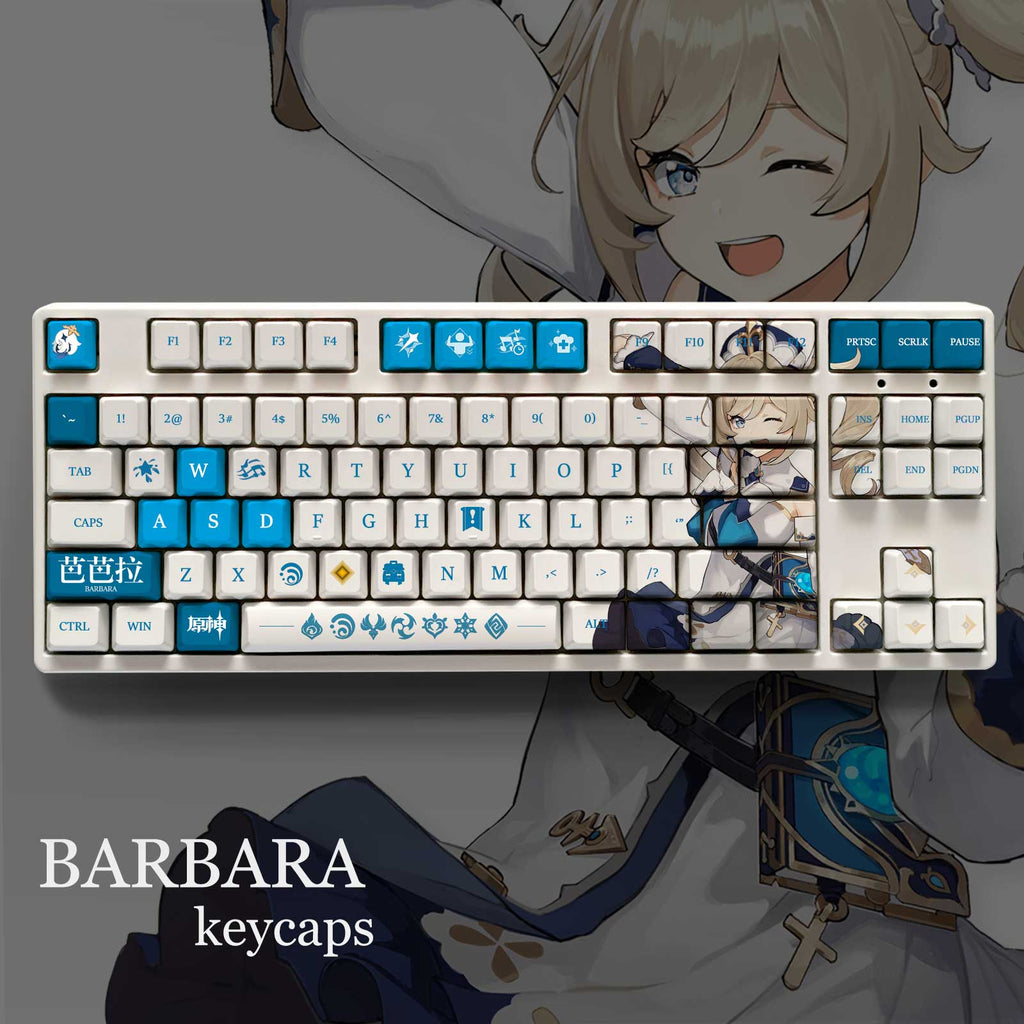 Genshin Impact Theme BARBARA Pbt Material Keycaps 108 Keys - Zxsetup