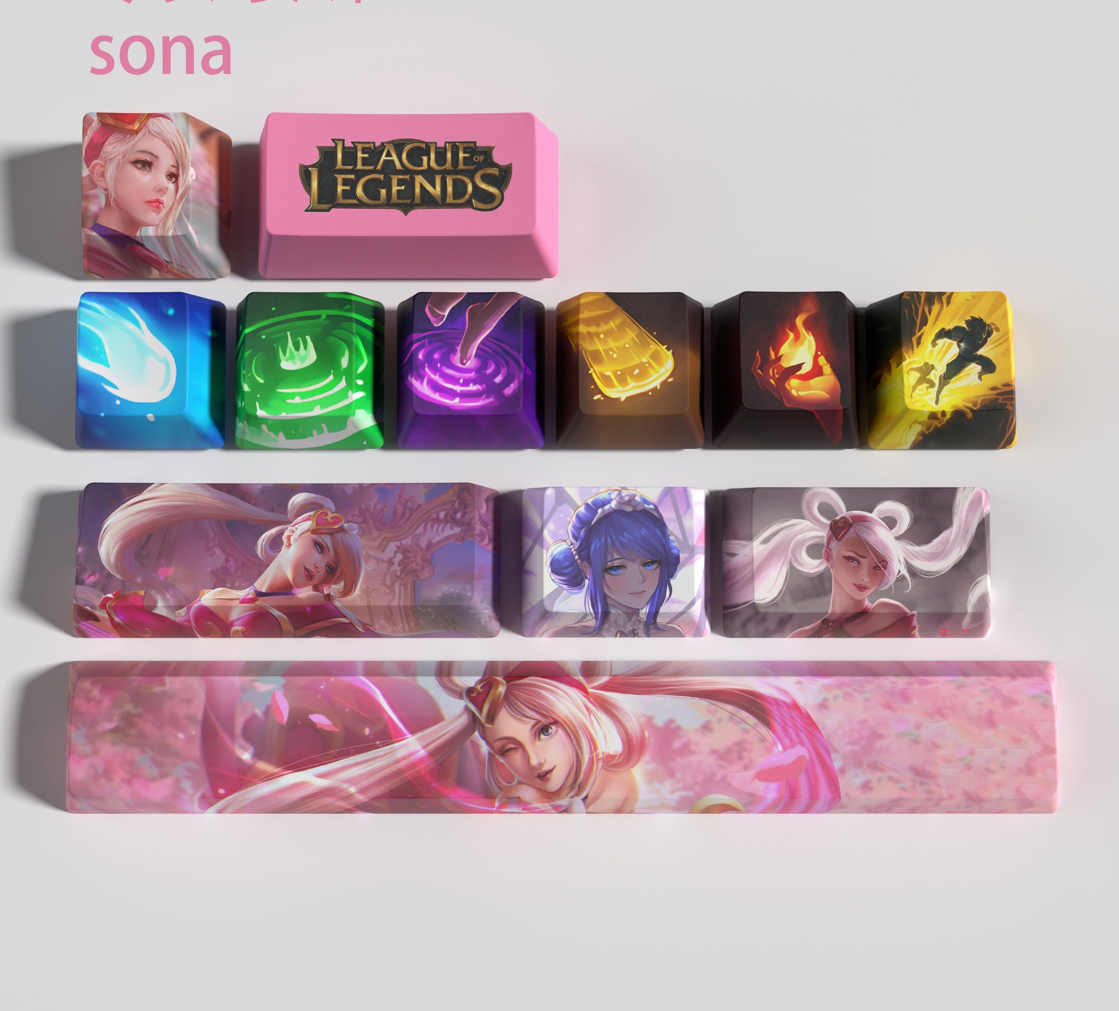 special edition League of Legends sona keycaps