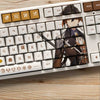 Genshin Impact Theme Zhongli Pbt Material Keycaps 108 Keys - Zxsetup