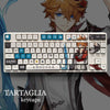 Genshin Impact Theme TARTAGLIA Pbt Material Keycaps 108 Keys - Zxsetup