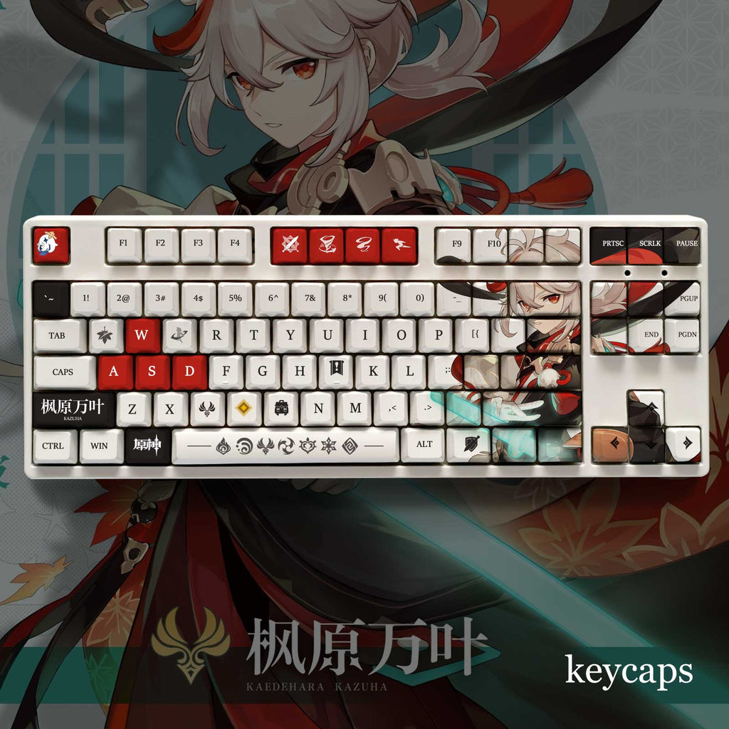 Genshin Impact Theme KAZUHA Pbt Material Keycaps 108 Keys - Zxsetup