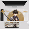 Genshin Impact Theme Zhongli Pbt Material Keycaps 108 Keys - Zxsetup