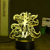 3D LED Night Lights League of Legends The Nine-Tailed Fox Ahri