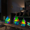 LED Pyramid Bedroom Decor