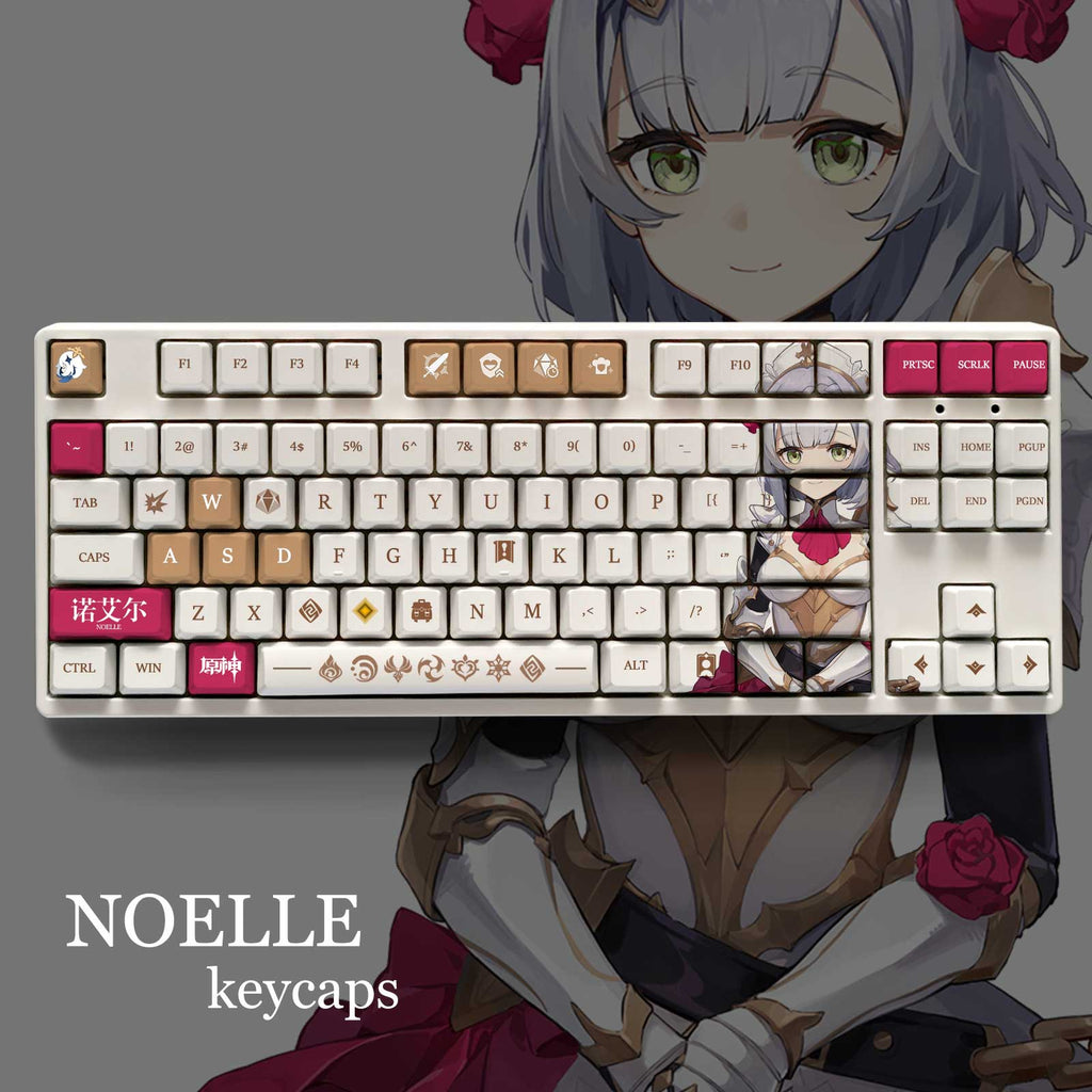 Genshin Impact Theme NOELLE Pbt Material Keycaps 108 Keys - Zxsetup