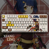 Genshin Impact Theme XIANGLING Pbt Material Keycaps 108 Keys - Zxsetup