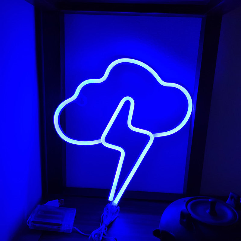 Led Cloud Lightning Neon Light Creative Wall Hanging - Zxsetup